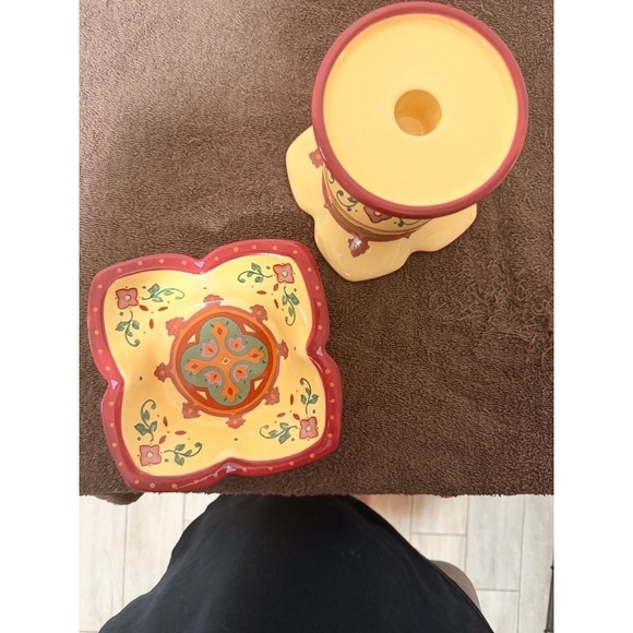 Partylite Tuscan Bohemian Spice 2-piece Pillar - Picture 3 of 7
